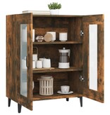 VidaXL Dressoir 69,5x34x90 cm bewerkt hout gerookt eikenkleurig