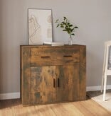 VidaXL Dressoir 80x33x70 cm bewerkt hout gerookt eikenkleurig