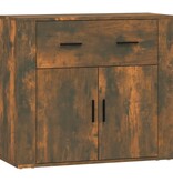 VidaXL Dressoir 80x33x70 cm bewerkt hout gerookt eikenkleurig