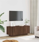 VidaXL Tv-meubel 100x35x40 cm bewerkt hout bruin eikenkleur