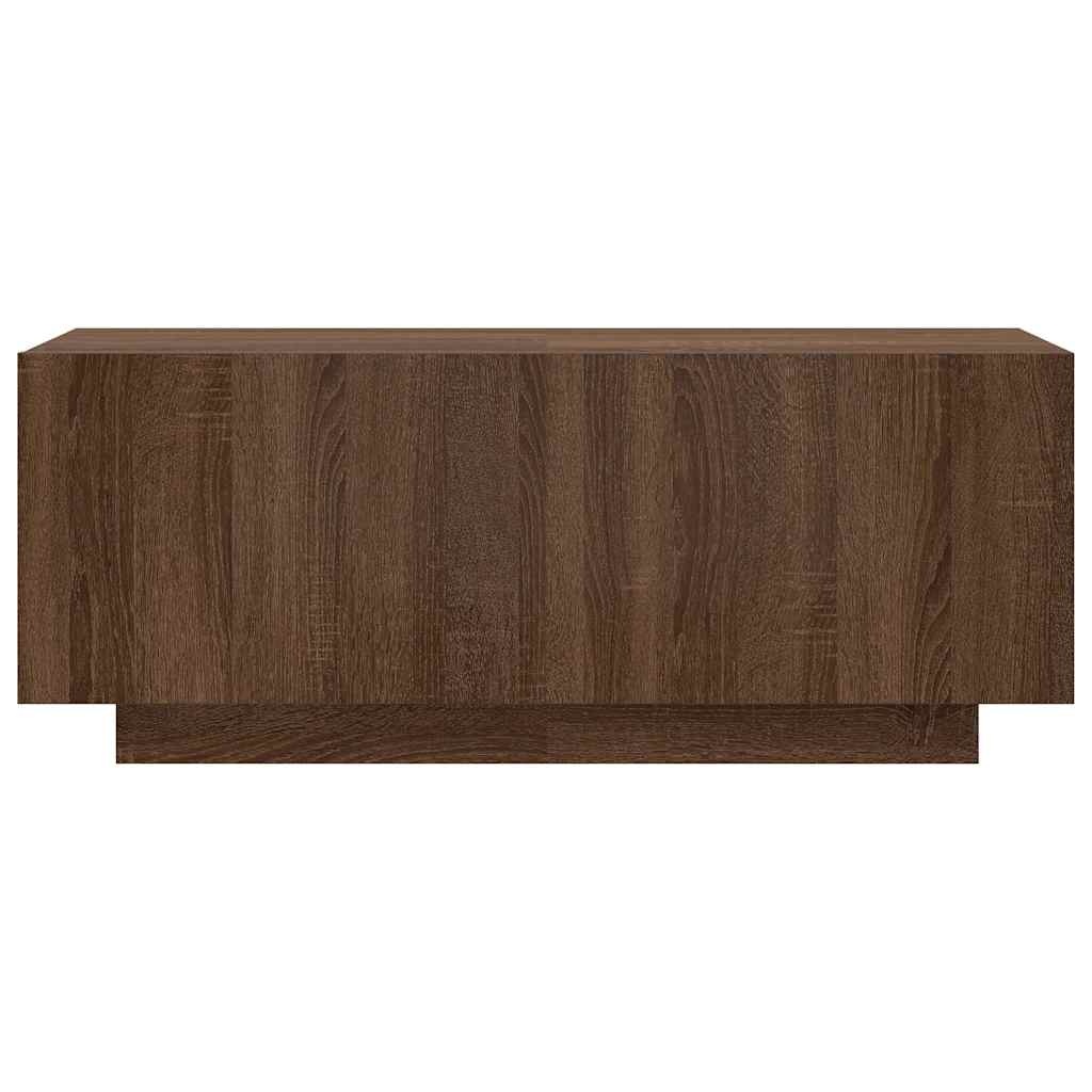 VidaXL Tv-meubel 100x35x40 cm bewerkt hout bruin eikenkleur