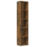 VidaXL Boekenkast 40x30x189 cm bewerkt hout gerookt eikenkleurig