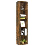VidaXL Boekenkast 40x30x189 cm bewerkt hout gerookt eikenkleurig