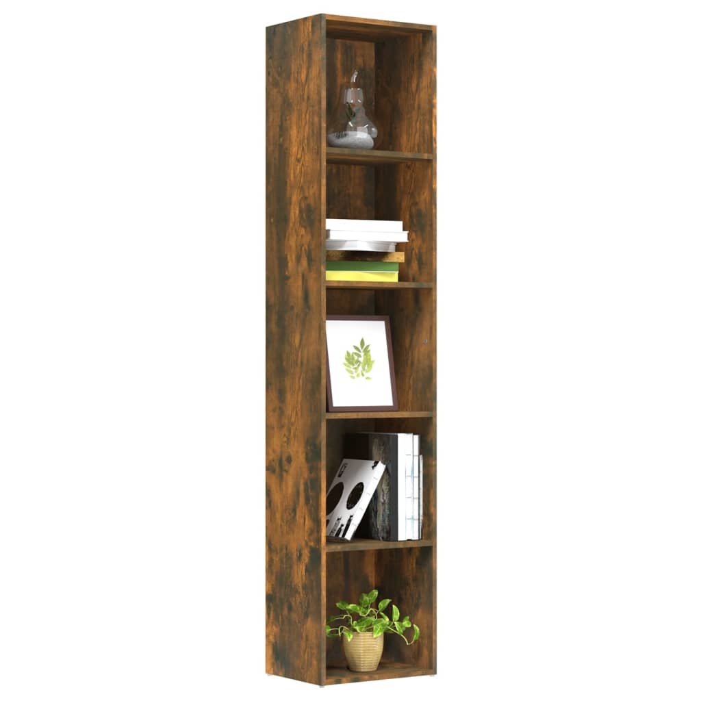 VidaXL Boekenkast 40x30x189 cm bewerkt hout gerookt eikenkleurig
