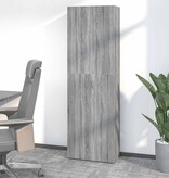 VidaXL Kantoorkast 60x32x190 cm bewerkt hout grijs sonoma eikenkleurig