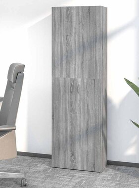 VidaXL Kantoorkast 60x32x190 cm bewerkt hout grijs sonoma eikenkleurig