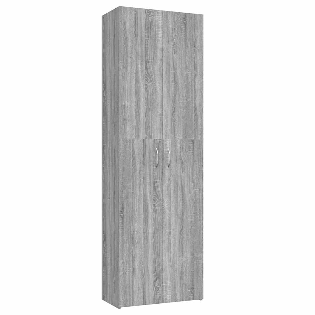 VidaXL Kantoorkast 60x32x190 cm bewerkt hout grijs sonoma eikenkleurig