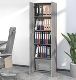 VidaXL Kantoorkast 60x32x190 cm bewerkt hout grijs sonoma eikenkleurig