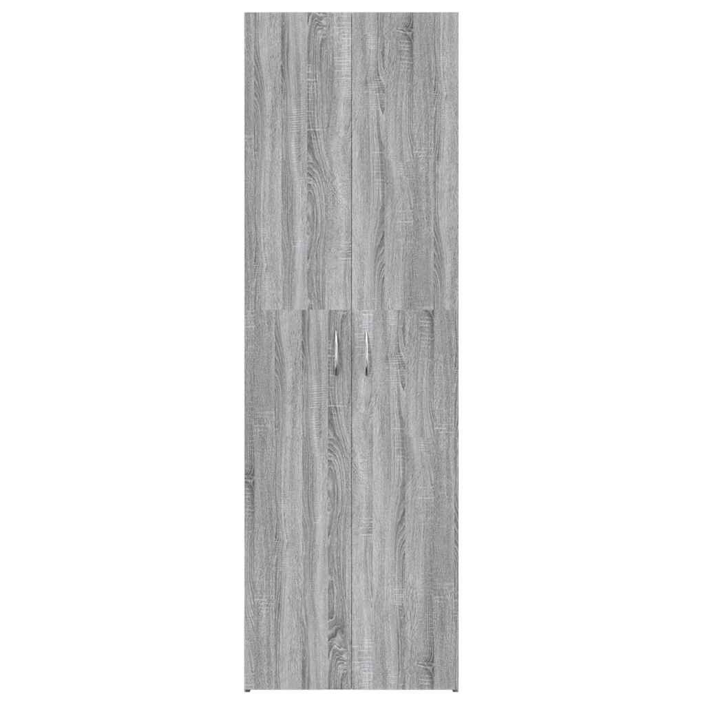 VidaXL Kantoorkast 60x32x190 cm bewerkt hout grijs sonoma eikenkleurig