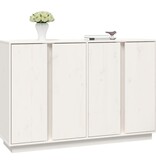 VidaXL Dressoir 120x35x80 cm massief grenenhout wit