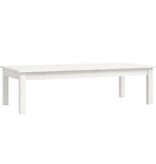 VidaXL Salontafel 110x50x30 cm massief grenenhout wit