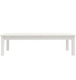 VidaXL Salontafel 110x50x30 cm massief grenenhout wit
