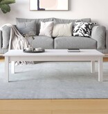 VidaXL Salontafel 110x50x30 cm massief grenenhout wit