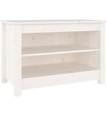 VidaXL Schoenenbank 70x38x45,5 cm massief grenenhout wit
