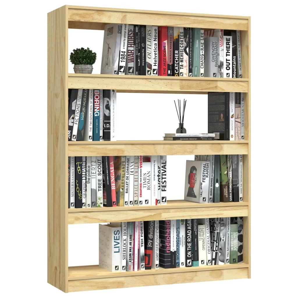 VidaXL Boekenkast / kamerscherm 100x30x135,5 cm massief grenenhout