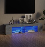 VidaXL Tv-meubel met LED-verlichting 135x39x30 cm betongrijs
