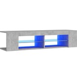 VidaXL Tv-meubel met LED-verlichting 135x39x30 cm betongrijs