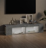 VidaXL Tv-meubel met LED-verlichting 135x39x30 cm betongrijs