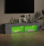 VidaXL Tv-meubel met LED-verlichting 135x39x30 cm betongrijs