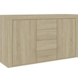 VidaXL Dressoir 120x36x69 cm bewerkt hout sonoma eikenkleurig