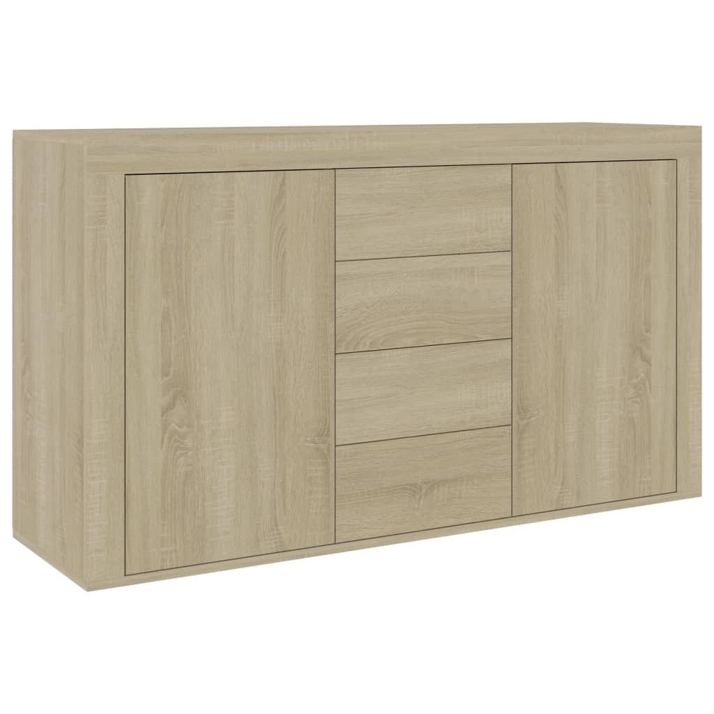 VidaXL Dressoir 120x36x69 cm bewerkt hout sonoma eikenkleurig
