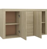 VidaXL Dressoir 120x36x69 cm bewerkt hout sonoma eikenkleurig