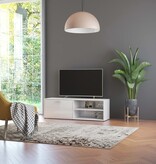 VidaXL Tv-meubel 120x34x37 cm bewerkt hout hoogglans wit