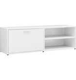 VidaXL Tv-meubel 120x34x37 cm bewerkt hout hoogglans wit