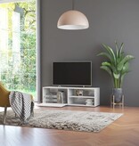 VidaXL Tv-meubel 120x34x37 cm bewerkt hout hoogglans wit