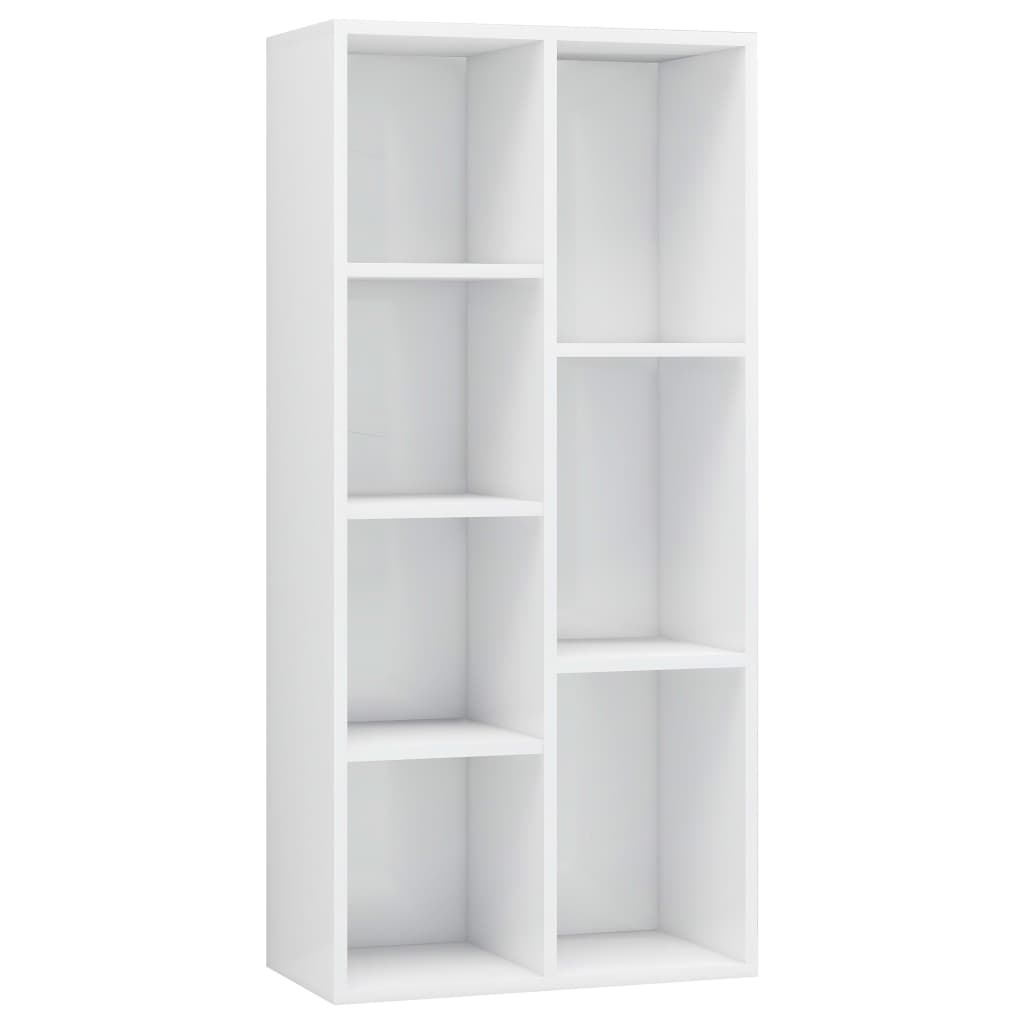 VidaXL Boekenkast 50x25x106 cm bewerkt hout hoogglans wit