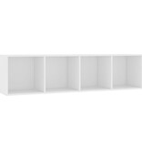 VidaXL Boekenkast/tv-meubel 143x30x36 cm wit