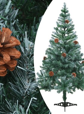 VidaXL Kunstkerstboom met dennenappels 150 cm