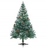 VidaXL Kunstkerstboom met dennenappels 150 cm