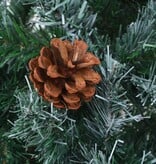 VidaXL Kunstkerstboom met dennenappels 150 cm
