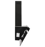 VidaXL Wandafzuigkap 90 cm staal en gehard glas zwart