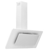 VidaXL Wandafzuigkap 90 cm roestvrij staal en gehard glas wit