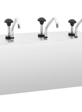 VidaXL Sausdispenser 3x3,5 L roestvrij staal