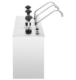 VidaXL Sausdispenser 3x3,5 L roestvrij staal