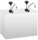 VidaXL Sausdispenser 2x3,5 L roestvrij staal