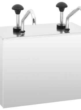 VidaXL Sausdispenser 2x3,5 L roestvrij staal