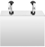 VidaXL Sausdispenser 2x3,5 L roestvrij staal
