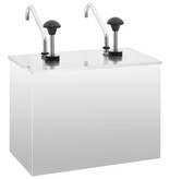 VidaXL Sausdispenser 2x3,5 L roestvrij staal