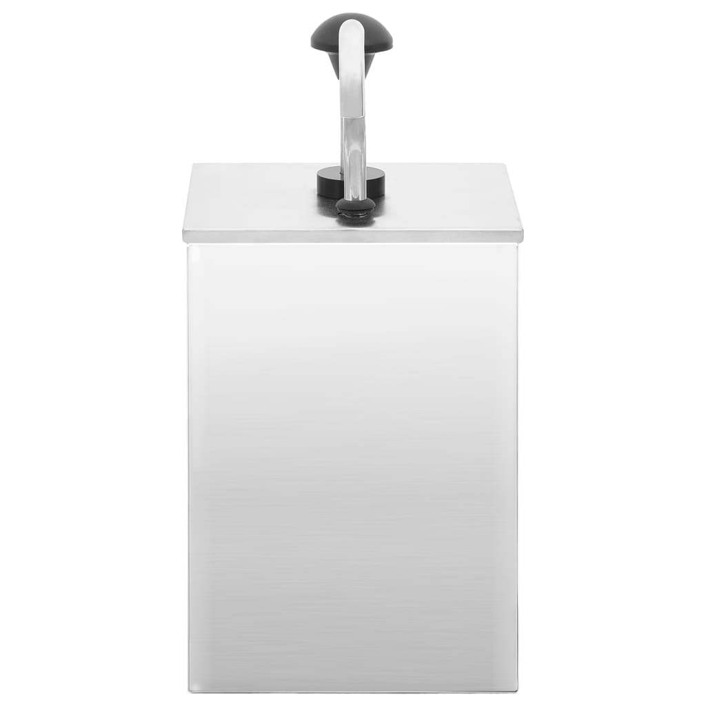 VidaXL Sausdispenser 3,5 L roestvrij staal
