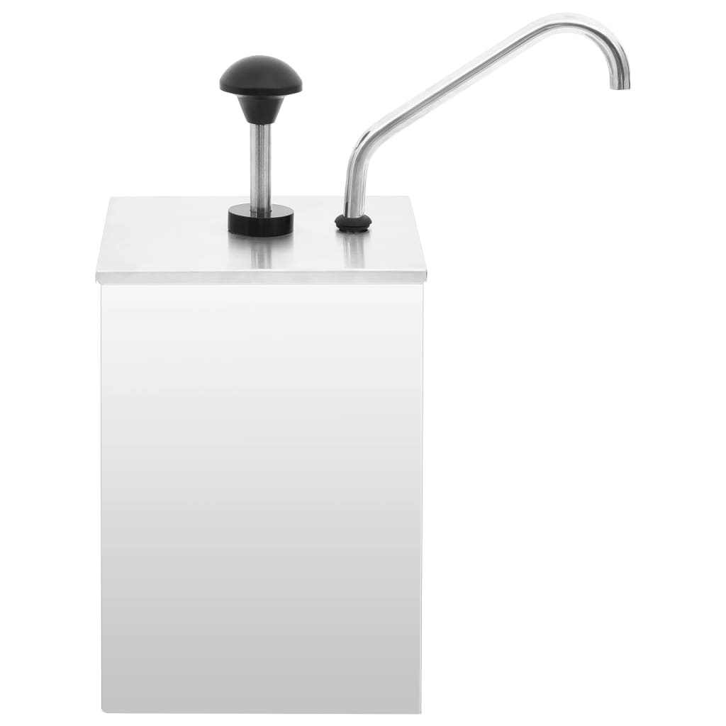 VidaXL Sausdispenser 3,5 L roestvrij staal