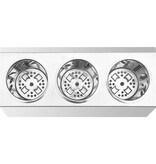 VidaXL Bestekhouder 3 vakken rechthoekig roestvrij staal