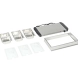 VidaXL Buffetwarmer 200 W 3x1,5 L roestvrij staal