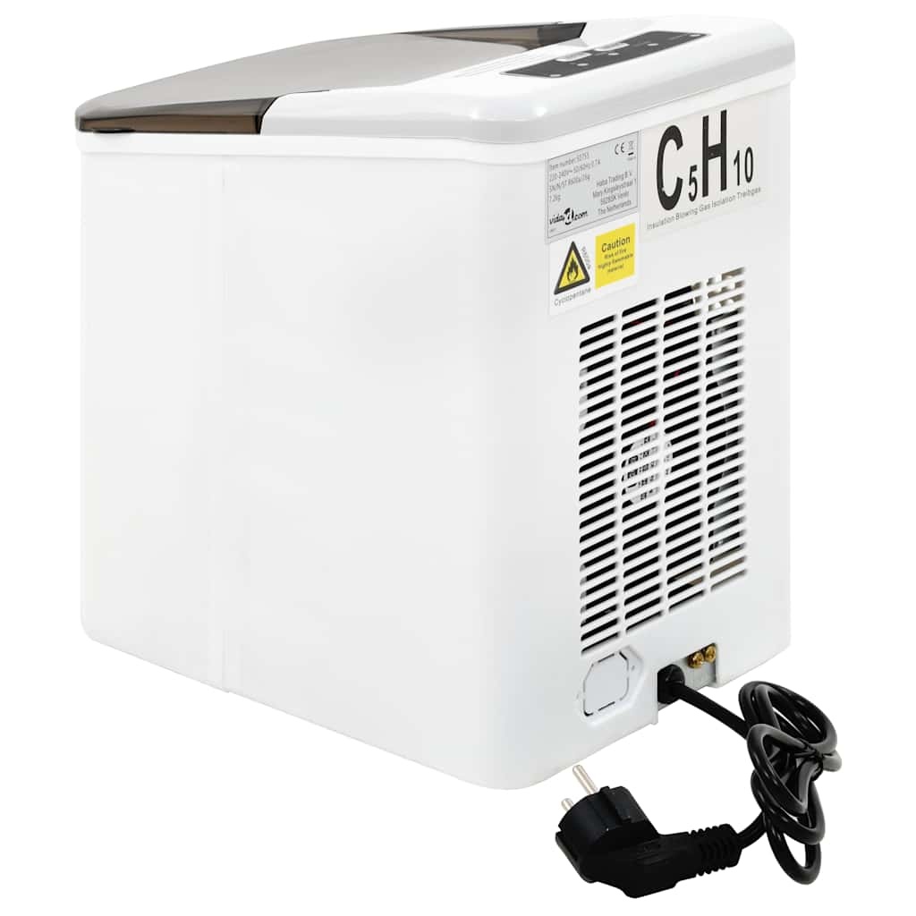 VidaXL IJsblokjesmachine 1,4 L 15 kg/24 u wit