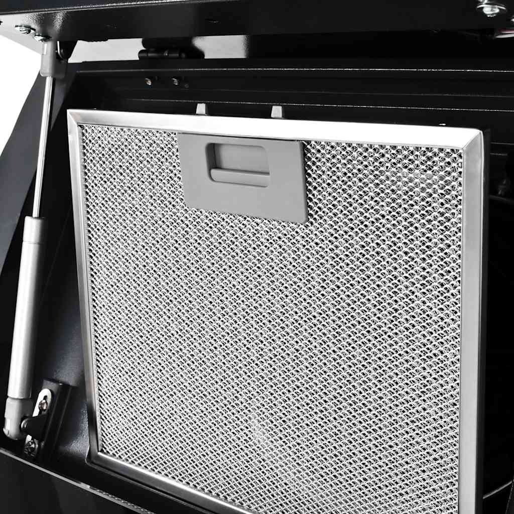 VidaXL Wandafzuigkap 756 m³/u 60 cm roestvrij staal zwart