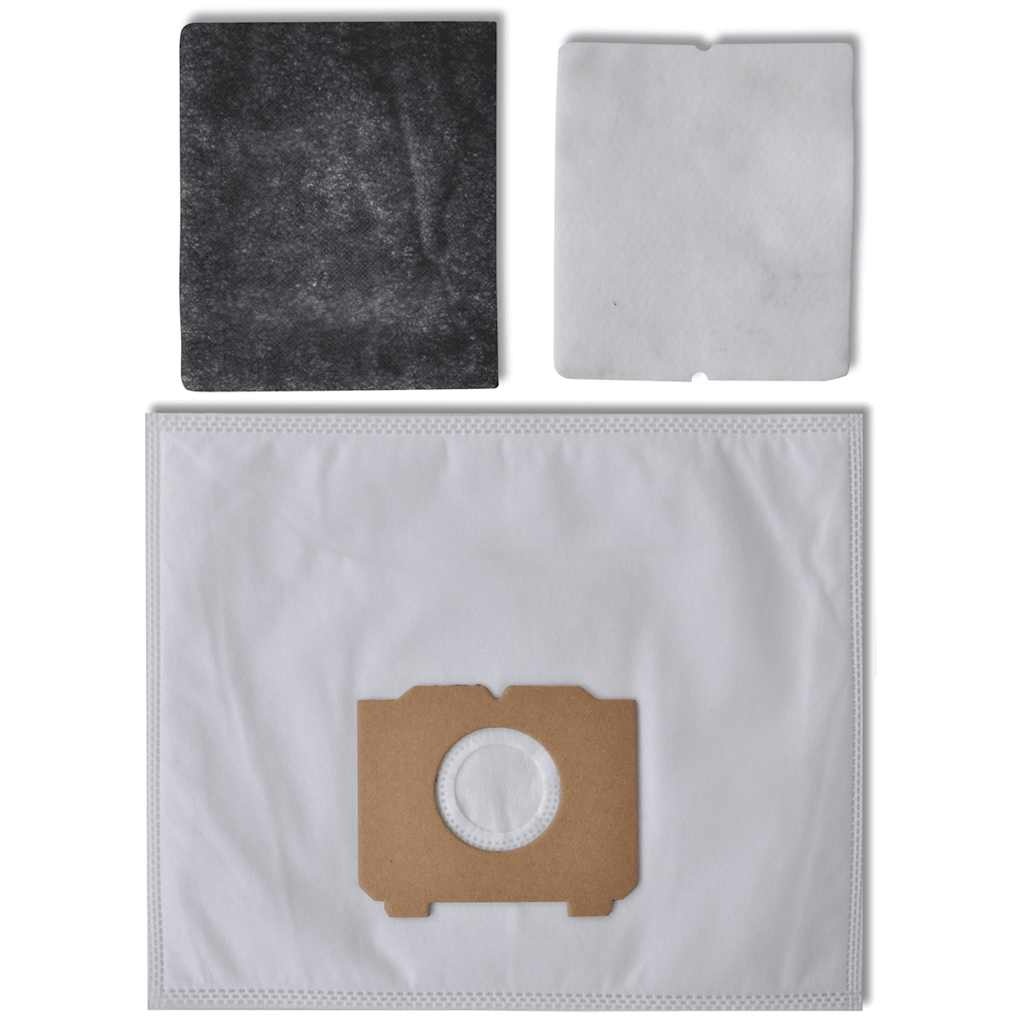 VidaXL 25 stuks Stofzuigerzakken met filters voor AEG, Progress, Tornado