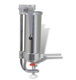 VidaXL Handmatige verticale worstvuller/worstmaker van roestvrij staal 3,5L